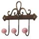 Solid Pink Ceramic Iron Hooks
